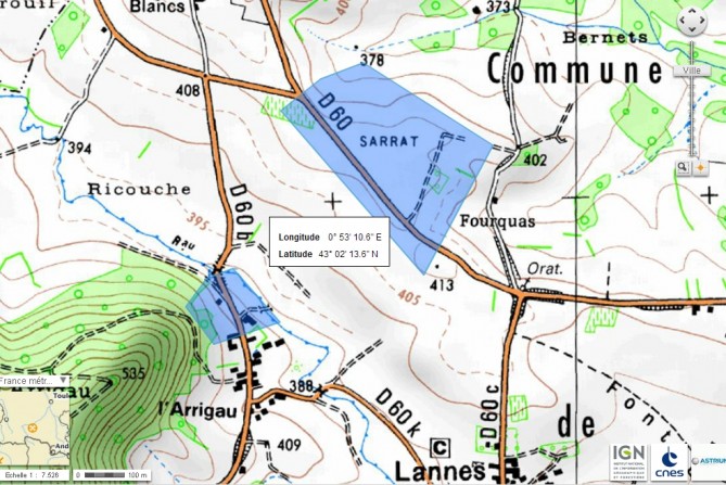 Localisation vergers Arrigau Les Vergers retrouvés du Comminges